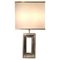 Vintage Metal Table Lamp, Italy, 1970s, Image 1