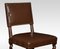 Leather Upholstered Oak Dining Chairs, 1890s, Set of 8, Image 6