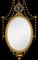 Adam Revival Gilt Framed Oval Mirrors, 1890s, Set of 2 2