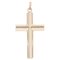 Gestreiftes Kreuz aus 18 Karat Roségold, Frankreich, 1960er 1