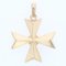 18 Karat Yellow Gold Maltese Cross Pendant, 1960s 2