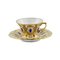 Porcelain Mocha Cup & Saucer from Fraureuth, Set of 2 1