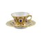 Porcelain Mocha Cup & Saucer from Fraureuth, Set of 2, Image 1
