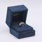 18 Karat White Gold Ring with Diamond and Blue Topaz, 1990s 5