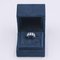 18 Karat White Gold Ring with Diamond and Blue Topaz, 1990s 4