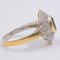 Ring aus 18 Karat Gelbgold mit Saphir und Diamant, 1960er-1970er 3