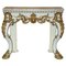 Antique Italian Console Table in Hand-Carved Giltwood and Marble, 1860 1