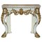 Antique Italian Console Table in Hand-Carved Giltwood and Marble, 1860, Image 1