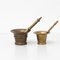 Spanish Traditional Metal Mortars & Pestle, 1950s, Set of 4 5