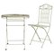 English Garden Table and Chair, 1950s, Set of 2, Image 1