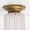 Art Deco Brass and Glass Ceiling Lamp, 1940s, Image 10