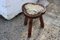 Vintage French Wooden Stool, 1960s 4