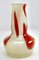 Vase aus Glas in Beige-Rouge, 1970er 2