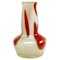 Vase in Beige-Rouge Glass, 1970s 1