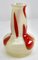 Vase en Verre Beige-Rouge, 1970s 9