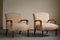 Italian Art Deco Lounge Chairs in Golden Velvet, 1930s, Set of 2 14