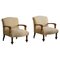 Italian Art Deco Lounge Chairs in Golden Velvet, 1930s, Set of 2 1