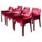 Cab 414 Armchairs in Oxblood Red Leather by Mario Bellini for Cassina, 1970s, Set of 6 12