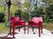 Cab 414 Armchairs in Oxblood Red Leather by Mario Bellini for Cassina, 1970s, Set of 6 6