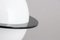 Lampada da tavolo Saturn Art Déco con anello in acrilico nero, Immagine 5