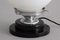 Lampada da tavolo Saturn Art Déco con anello in acrilico nero, Immagine 4