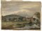 Alexander Monro, paesaggio fluviale con mulino, anni '30, acquerello, Immagine 2