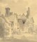 John Monro, Chenies Manor House, Buckinghamshire, Dibujo lavado, década de 1830, Grafito y papel de acuarela, Imagen 1