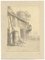 John Monro, Farmyard Study, Original Gray Wash Zeichnung, 1830er, Graphit & Papier Aquarell 2