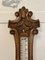 Antique Edwardian Quality Carved Oak Banjo Barometer, 1900s 7