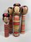 Famiglia Kokeshi tradizionale, anni '70, set di 4, Immagine 3