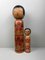 Tsugaru Kokeshi Family by Mori Senzo, 1960s, Set of 2 1