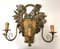 Aplique o lámpara de pared estilo renacentista italiano de madera pintada, años 50, Imagen 1