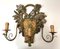 Italian Renaissance Style Carved Painted Wood Sconce or Wall Light, 1950s 1