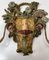 Italian Renaissance Style Carved Painted Wood Sconce or Wall Light, 1950s 23