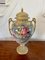 Large Antique Victorian Quality Royal Crown Devon Lidded Vase, 1880s 1