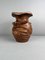 Hölzerne Keyaki Ikebana Vase mit Kupferfutter 19
