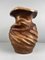 Hölzerne Keyaki Ikebana Vase mit Kupferfutter 14