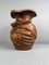 Hölzerne Keyaki Ikebana Vase mit Kupferfutter 18