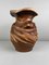 Hölzerne Keyaki Ikebana Vase mit Kupferfutter 17