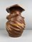 Hölzerne Keyaki Ikebana Vase mit Kupferfutter 15
