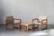 Dutch Easy Chairs and Side Table by J.G. Steenkamer for Creafort, 1960s, Set of 3 1