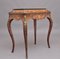 19th Century Burr Walnut and Marquetry Side Table, 1870s 16