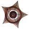 Große dreieckige portugiesische Mid-Century Hängelampe aus Holz & Stroh, 1960er 5