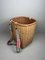 Traditionally Woven Bamboo Basket with Straps, Japan, 1960s, Image 3