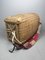Traditionally Woven Bamboo Basket with Straps, Japan, 1960s 2