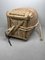 Traditionell gewebter Bambus Korb mit Riemen, Japan, 1960er 8