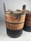Antique Japanese Wooden Buckets, Set of 2 21