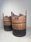 Antique Japanese Wooden Buckets, Set of 2 6