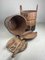 Antike japanische Eimer aus Holz, 2er Set 15
