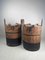 Antique Japanese Wooden Buckets, Set of 2 1